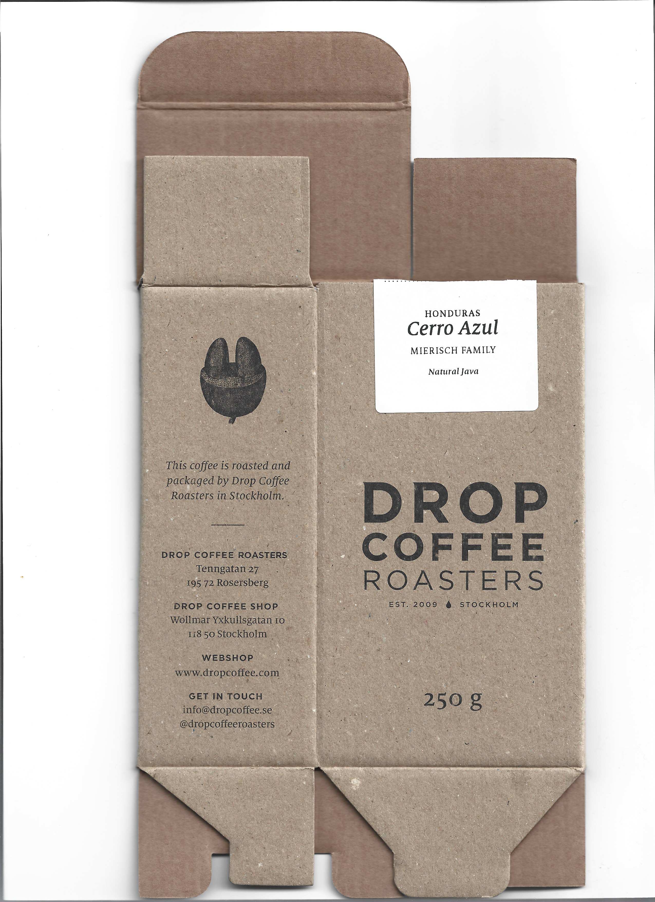 Drop Coffee Honduras Cerro Azul