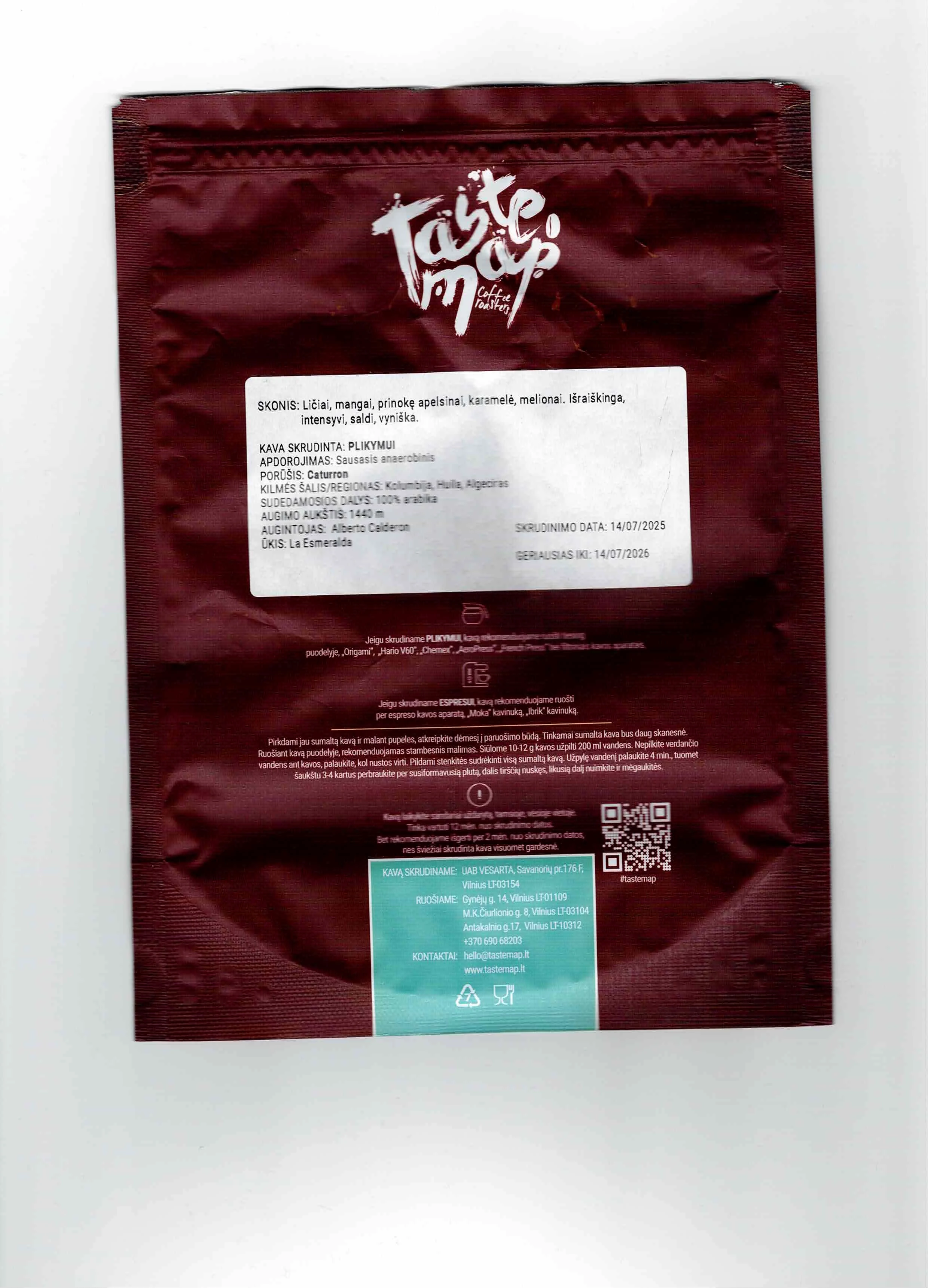 Taste Map Colombia La Esmeralda